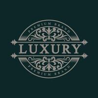 Luxury premium vintage logo showing class and style vector
