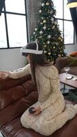 Immerse Yourself in a Virtual Reality Experience while Relaxing in a Cozy and Comfortable Setting video