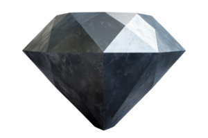 Black diamond gemstone display studio setting high-quality image professional photography png