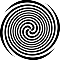Circle Round Spiral. Spiraling. design elements with lines. png