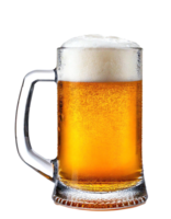 een verfrissend mok van gouden bier met schuimig schuim Aan bovenkant, perfect voor ontspanning. png
