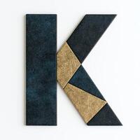 abstract geometric shapes in black and gold photo