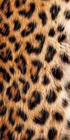 Closeup of a vibrant leopard print pattern photo