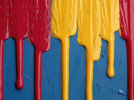 Vibrant abstract paint strokes photo