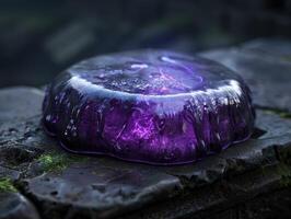 Mysterious and captivating geode crystal photo