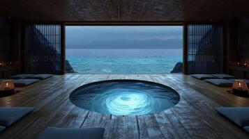 Luxury resort with infinity pool and ocean view photo