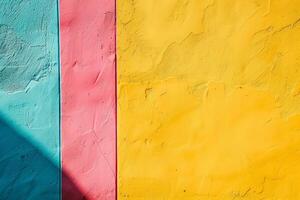 Vibrant abstract painted wall background photo