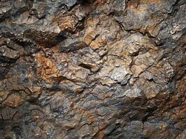 Textured rock surface with natural patterns photo