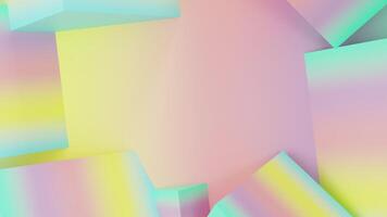 Pastel Summer Gradient 3D Background Pattern video