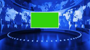 World Map Background 3d rendering with green screen video