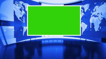 World Map Background 3d rendering with green screen video
