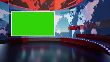 World Map Background 3d rendering with green screen video