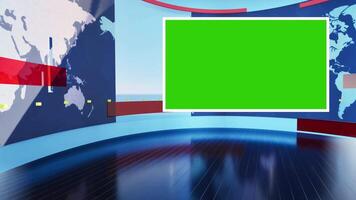 World Map Background 3d rendering with green screen video