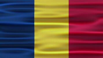 Romania Realistic Waving Flag Animation video