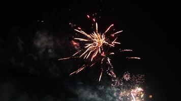 Firework display In The Sky For New Year Eve video