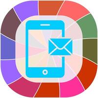 Mobile E-mail Icon Design vector
