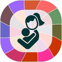 Mother and Child Icon Design vector