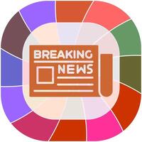 Breaking News Icon Design vector