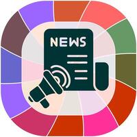 Newspaper Ad Icon Design vector