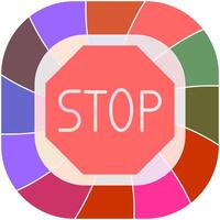 Stop Sign Icon Design vector