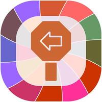 Left Arrow Icon Design vector