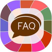 FAQ Section Icon Design vector