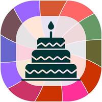 Cake Topper Icon Design vector
