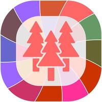 Evergreen Tree Icon Design vector