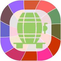 Wine Cask Icon Design vector