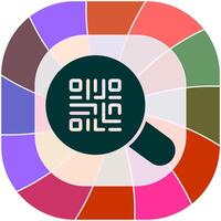QR Code App Icon Design vector