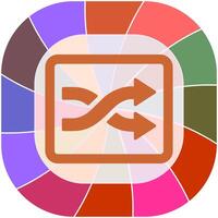 Shuffle Tracks Button Icon Design vector