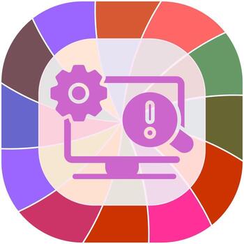 Troubleshooting Icon Design vector