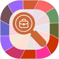 Job Hunting Icon Design vector