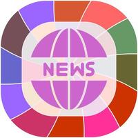 News Website Icon Design vector