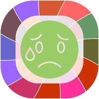 Crying Face Icon Design vector