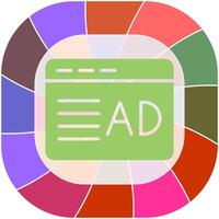 Ad Placement Icon Design vector