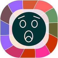 Astonished Face Icon Design vector