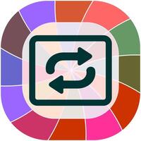 Repeat Button Icon Design vector