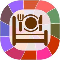 Breakfast in Bed Icon Design vector