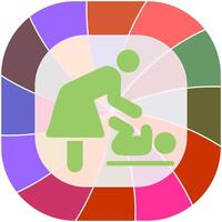 Changing Table Icon Design vector