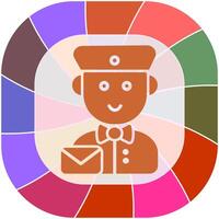 Mail Carrier Icon Design vector