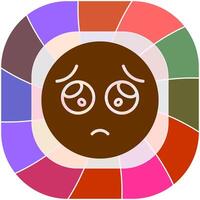 Pleading Face Icon Design vector