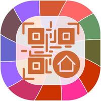 QR Code Menu Icon Design vector