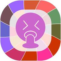 Face Vomiting Icon Design vector
