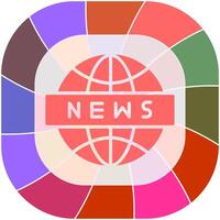 News Globe Icon Design vector