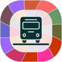 Oncoming Bus Icon Design vector