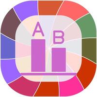 AB Testing Icon Design vector
