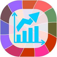 Growth Chart Icon Design vector
