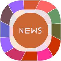 News Icon Icon Design vector