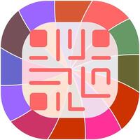 QR Code Icon Design vector